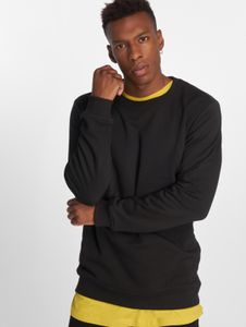 lässiges Urban Classics Herren Sweatshirt Rippbündchen 250 g/m² mit Baumwolle Schwarz