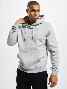 weicher Urban Classics Herren Hoodie Kordelzug Rippstrick 250 g/m² mit Baumwolle Grau