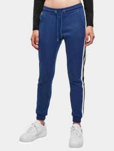 moderne Urban Classics Damen Hose Taschen 300 g/m² mit Baumwolle Blau