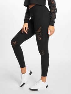 Pantalones elásticos versátiles para mujer URBAN CLASSICS de 225 g/m² con algodón, color negro.