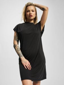 Vestido elegante de Urban Classics para mujer, 200 g/m², negro.