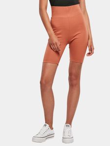 Comfortable Urban Classics women's shorts, stretch 270 g/m², cotton, terracotta orange