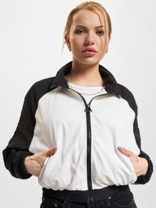 moderne Urban Classics Damen Jacke 97 g/m² Weiß/Schwarz