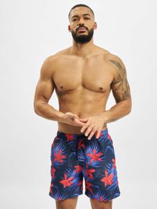 Pantalones casuales Urban Classics para hombre con cordón ajustable y bolsillos, 100 g/m², azul/multicolor