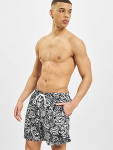 leichte Urban Classics Herren Shorts 100 g/m² Schwarz/Weiß