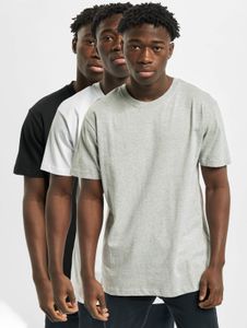 Camiseta deportiva Urban Classics para hombre, 200 g/m², de algodón, color negro/blanco/gris.