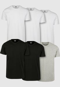 Camiseta Modern Urban Classics para hombre, 200 g/m², algodón, negro/blanco/gris