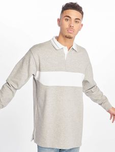 vielseitiges Urban Classics Herren Polo-Shirt Rippbündchen 330 g/m² mit Baumwolle Grau
