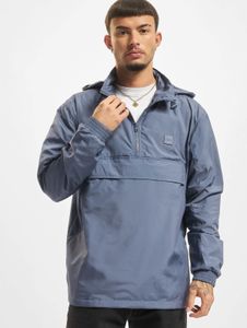 Chaqueta Modern Urban Classics para hombre con cremallera y capucha, 78 g/m², azul.