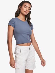Modern Urban Classics women's stretch T-shirt, 180 g/m², cotton, blue
