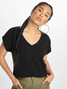 sporty Urban Classics women's stretch T-shirt 180 g/m² with cotton, black