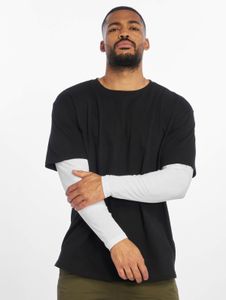 Camiseta deportiva para hombre URBAN CLASSICS, corte oversize, 200 g/m², algodón, negro/blanco