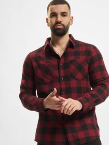Versatile URBAN CLASSICS men's polo shirt, 120 g/m², cotton, black/red