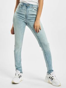 Pantalones vaqueros ajustados elásticos para mujer Modern Urban Classics con bolsillos, de algodón, color azul.