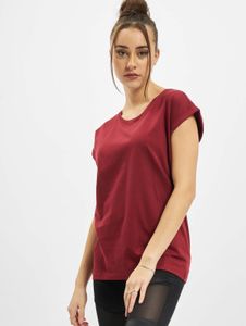 Camiseta casual urbana clásica para mujer, 140 g/m², algodón, roja