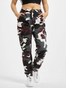 lässige Urban Classics Damen Jeans Stretch Reißverschluss Taschen mit Baumwolle Camouflage