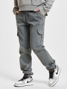 Jeans da donna URBAN CLASSICS eleganti con tasche elasticizzate, 320 g/m², cotone, grigio