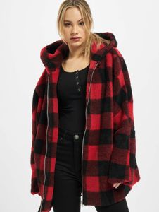 modern URBAN CLASSICS women's jacket 300 g/m² red/black