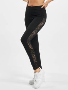 moderne Urban Classics Damen Hose Stretch 225 g/m² mit Baumwolle Schwarz