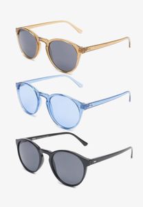Gafas de sol unisex Cool Urban Classics de 60 g/m² en negro, azul y marrón.