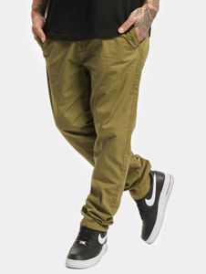 Pantalones vaqueros de hombre Modern Urban Classics, corte recto, cremallera, 200 g/m², de algodón, color verde oliva.