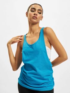 Camiseta casual urbana clásica para mujer, 140 g/m², algodón, azul.