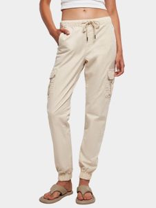 Vaqueros casuales Urban Classics para mujer con bolsillos elásticos, 260 g/m², algodón, color crudo-blanco.
