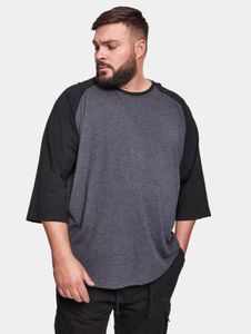 sportliches Urban Classics Herren T-Shirt 200 g/m² mit Baumwolle Grau/Schwarz