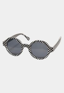 Gafas de sol unisex Stylish Urban Classics, estampado de leopardo, blanco y negro.