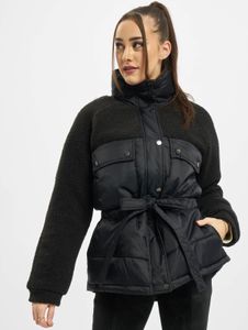 Stylish URBAN CLASSICS women's jacket with zippers and pockets, 350 g/m², black