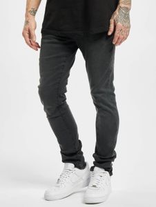 Vaqueros de hombre URBAN CLASSICS con estilo, corte ajustado, elásticos, con bolsillos, de algodón, color negro.