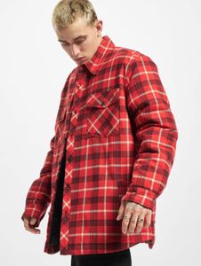 Casual Urban Classics men's jacket 175 g/m² with cotton, red/black