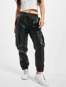 Modern Urban Classics Women's Jeans with Drawstring Pockets, 225 g/m², Black