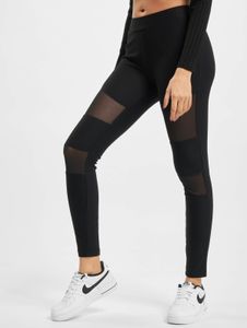 moderne Urban Classics Damen Hose Stretch Mesh 300 g/m² Schwarz
