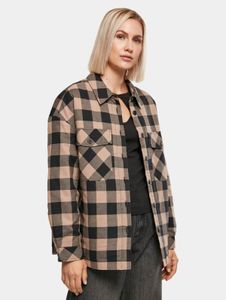 Chaqueta de mujer Simple Urban Classics, 125 g/m², algodón, beige/negro