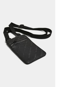 Versatile custodia per telefono unisex Urban Classics con cerniera, nera