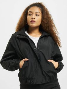Chaqueta funcional Urban Classics para mujer con cremallera, bolsillos, 99 g/m², negra.