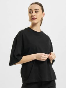 lässiges URBAN CLASSICS Damen T-Shirt Oversize 180 g/m² mit Baumwolle Schwarz