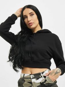 Soft Urban Classics women's hoodie with drawstring hood, 300 g/m² cotton, black