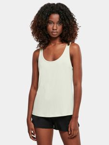 Camiseta cómoda de mujer Urban Classics, 200 g/m², verde pastel.