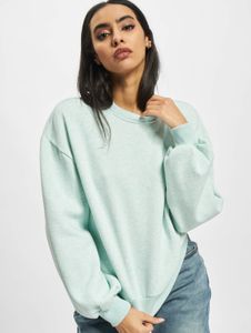 Sweat-shirt femme Soft Urban Classics, coupe oversize, 300 g/m² coton, vert pastel, poignets côtelés
