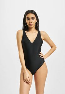 Vestido de mujer de la marca Fashionable Urban Classics, tejido elástico, 190 g/m², negro.