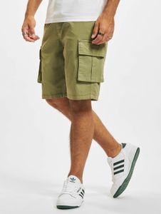 Casual Urban Classics men's shorts with stretch, drawstring, and pockets, made of cotton, khaki