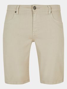 Eleganti jeans da uomo Urban Classics elasticizzati con tasche con zip, in cotone, beige