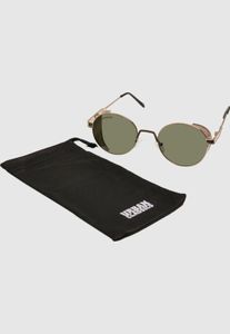 Gafas de sol unisex estilo clásico urbano, color dorado/marrón.
