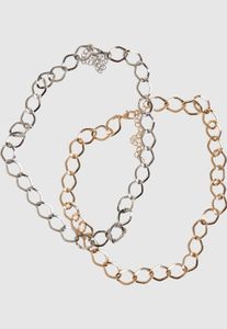 Comoda collana unisex Urban Classics, con dettaglio a catena, oro/argento