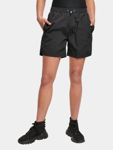 Lightweight Urban Classics women's shorts with pockets, mesh, 97 g/m², black