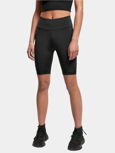 Pantalones cortos cómodos para mujer de Urban Classics, tejido elástico, 210 g/m², negro.
