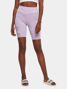 Pantalones cómodos de mujer Urban Classics, corte ajustado elástico, 210 g/m², color violeta.