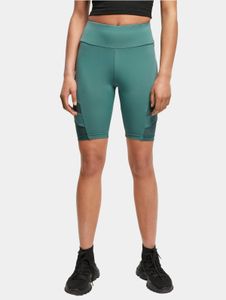Pantalones cómodos de mujer Urban Classics, de malla elástica, 210 g/m², color verde.